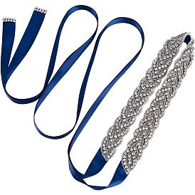 Свадебные ремни из полиэстера, стеклянные хрустальные ремни со стразами, с латунной найти, для свадебного платья