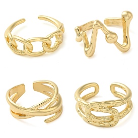 Brass Open Cuff Rings for Women