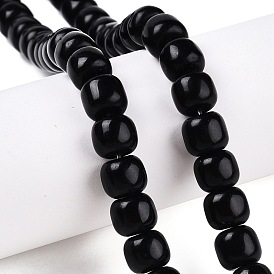 Naturla Obsidian Beads Strands, Barrel