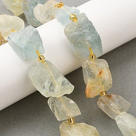 Необработанные необработанные бусины из натурального флюорита, самородки, с бисером