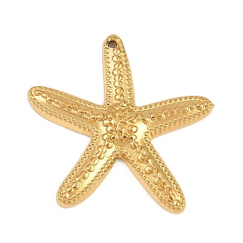 304 подвески из нержавеющей стали, Морские звезды с текстурными подвесками