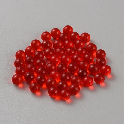 Transparent Glass Sphere Beads, No-hole/Undrilled, Round Beads
