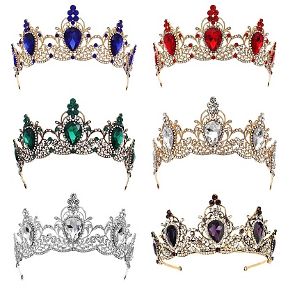 Сплав со стразами резинки для волос, корона для волос невесты