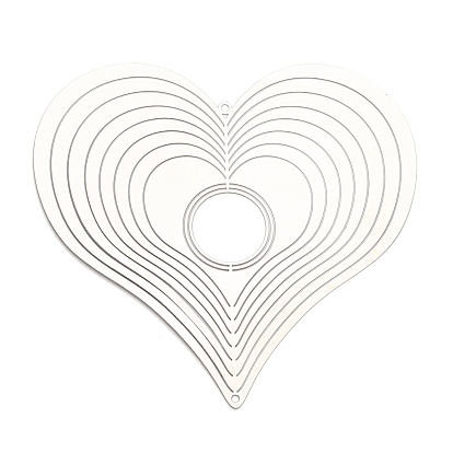 Сердце 201 подвески/звенья из нержавеющей стали, гравированные металлические украшения