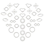 304 Stainless Steel Links Connectors, Mixed Shapes