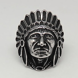 Персонализированные ретро 304 из нержавеющей стали шириной полосы кольца для мужчин, индийский