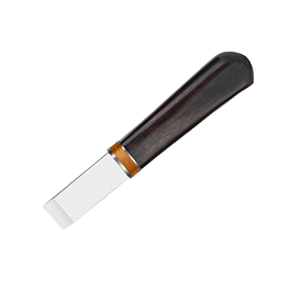 Нож из высокоуглеродистой стали, кожаный нож, нож для резки кромки ножа, с деревянной ручкой, для поделок из кожи