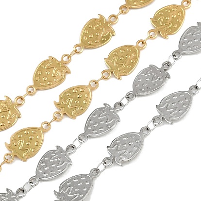 304 цепочки из нержавеющей стали с клубничным звеном, ионное покрытие (ip), пайки