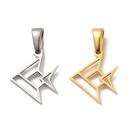 304 подвески из нержавеющей стали, лазерная резка, очарование рыбы