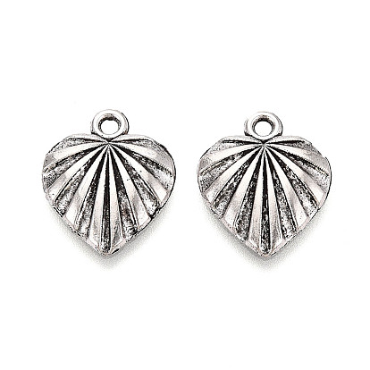 Сплавочные подвески тибетского стиля, сердце прелести, без кадмия и без свинца