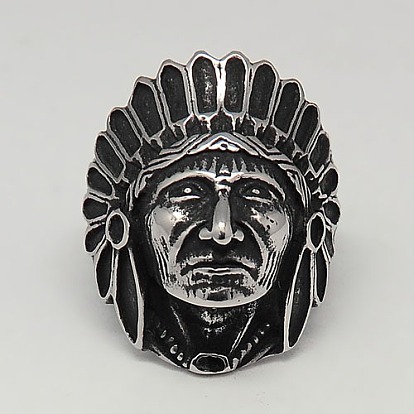 Персонализированные ретро 304 из нержавеющей стали шириной полосы кольца для мужчин, индийский