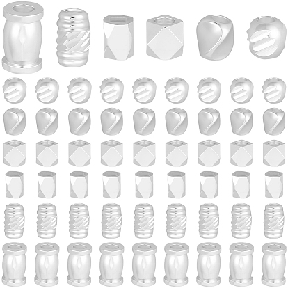 60 шт. 6 стили латунные бусины-проставки, долговечный, разнообразные