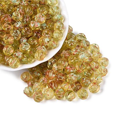 Прозрачные стеклянные бусины пикассо, тыква