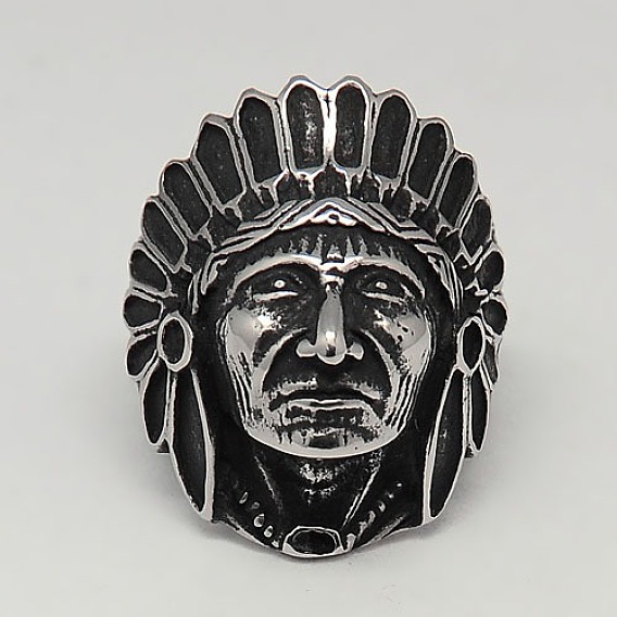 Персонализированные ретро 304 из нержавеющей стали шириной полосы кольца для мужчин, индийский