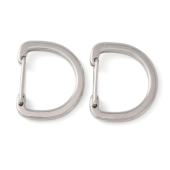 1 puerta de resorte de acero inoxidable, anillo d