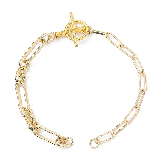 Изготовление браслетов из латуни с комбинированными цепочками, Сплав с Переключить застежками