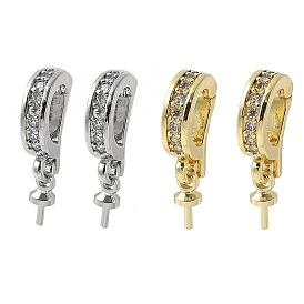 Латунные микропроволочные кубические циркониевые подвески, без свинца и без кадмия, долговечный, стойки покрытие