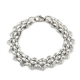 304 bracelet chaîne maille acier inoxydable