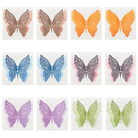 Nbeads 12 полые бумажные карточки бабочки, 12 шт. Прямоугольные конверты