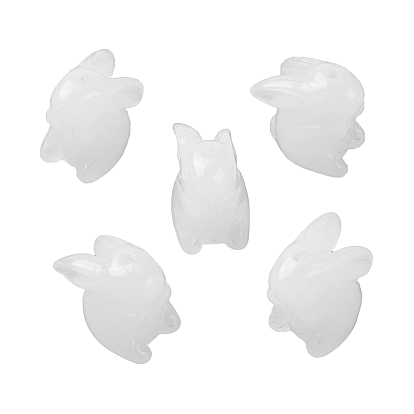 Бусины из cмолы, кролик