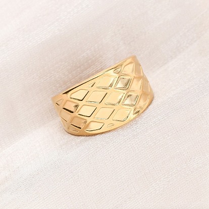 304 открытые манжеты из нержавеющей стали для женщин, ионное покрытие (ip)