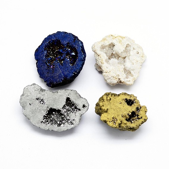 Electroplated Agate Display Decorations, Nuggets