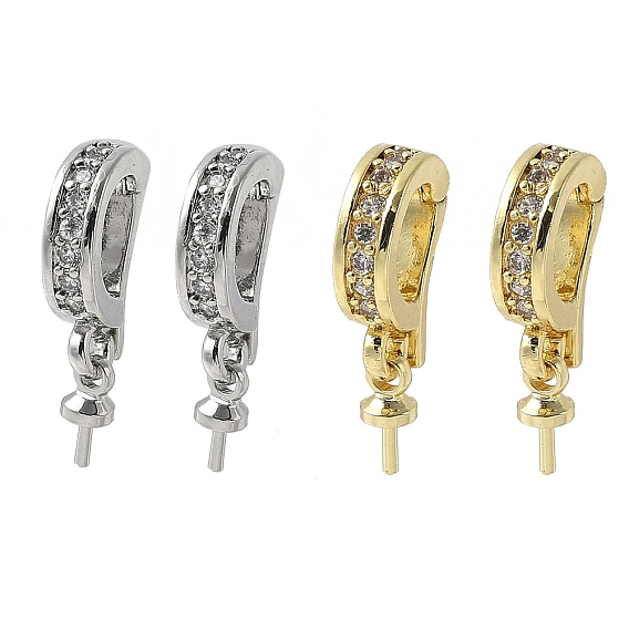 Латунные микропроволочные кубические циркониевые подвески, без свинца и без кадмия, долговечный, стойки покрытие