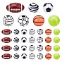 140pcs 7 styles de perles acryliques opaques, accessoires de bijoux de bricolage, boule