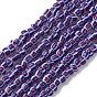 Handmade Lampwork Beads Strands,  3 Tone, Column