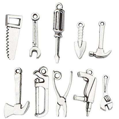Tibetan Style Alloy Pendants, Tool Shape