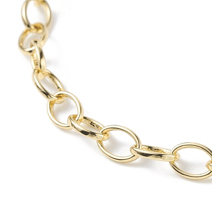 6 collier de chaînes de câbles en laiton mm pour hommes femmes, collier fermoir anneau ressort