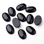 Synthetic Blue Goldstone Oval Cabochons, Flat Back