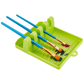 Пластиковая подставка для столовых приборов с подставкой для сбора капель для нескольких столовых приборов, прямоугольные