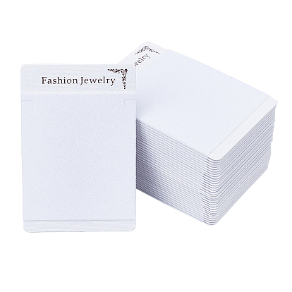 Flannelette and Plastic Necklace Display Cards, Rectangle