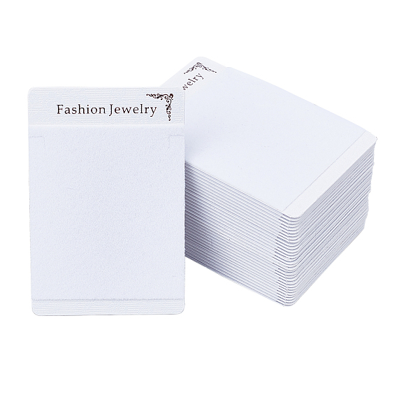 Flannelette and Plastic Necklace Display Cards, Rectangle