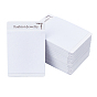 Flannelette and Plastic Necklace Display Cards, Rectangle