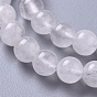 Natural Quartz Crystal Beads Strands, Grade AB, Round