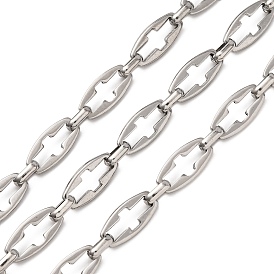 304 полые поперечные цепи из нержавеющей стали, несварные