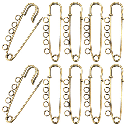 30шт железная брошь выводы, с петлей