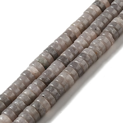 Natural Mica Stone Beads Strands, Heishi Beads, Flat Round/Disc