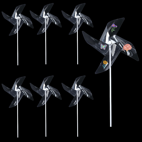 6шт. самодельная ветряная мельница для домашних животных, для детского творчества и рукоделия