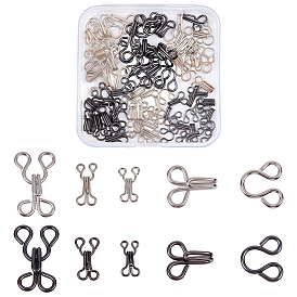 60шт. 6цвета регулируемые железные булавки для джинсов, подтяжка талии, платина, швейные застежки для аксессуаров к одежде