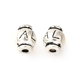 Сплавочные овальные бусины тибетского стиля , без кадмия и без свинца, овальные