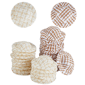 30 шт. 2 стили бумажные со шляпой для куклы из ткани