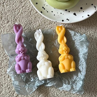 Rabbit Shape Candle DIY Food Grade Silicone Mold, For Candle Making
