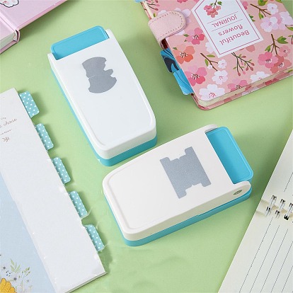 Plastic Index Craft Punch for Scrapbooking & Paper Crafts, with Alloy Findings, Paper Shapers