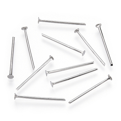 Épingles à tête plate en fer, sans plomb & sans nickel & sans cadmium 