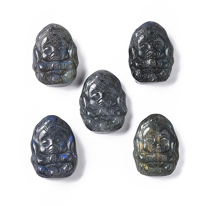 Natural Labradorite Cabochons, Ganesha