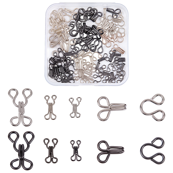 60шт. 6цвета регулируемые железные булавки для джинсов, подтяжка талии, платина, швейные застежки для аксессуаров к одежде