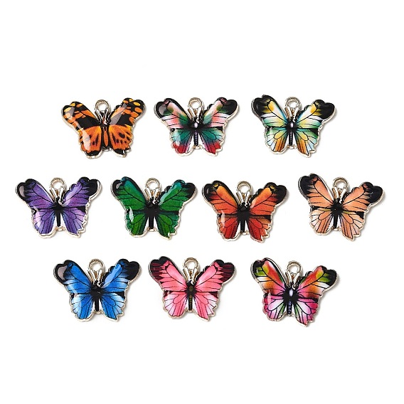 Печатные эмали подвески сплава, бабочки прелести